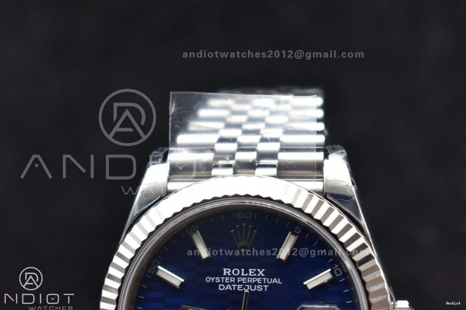 Blue VS3235 Jubilee Checked DateJust 126334 Best 1:1 Bracelet Dial SS on 41 VSF Edition 904L 0418